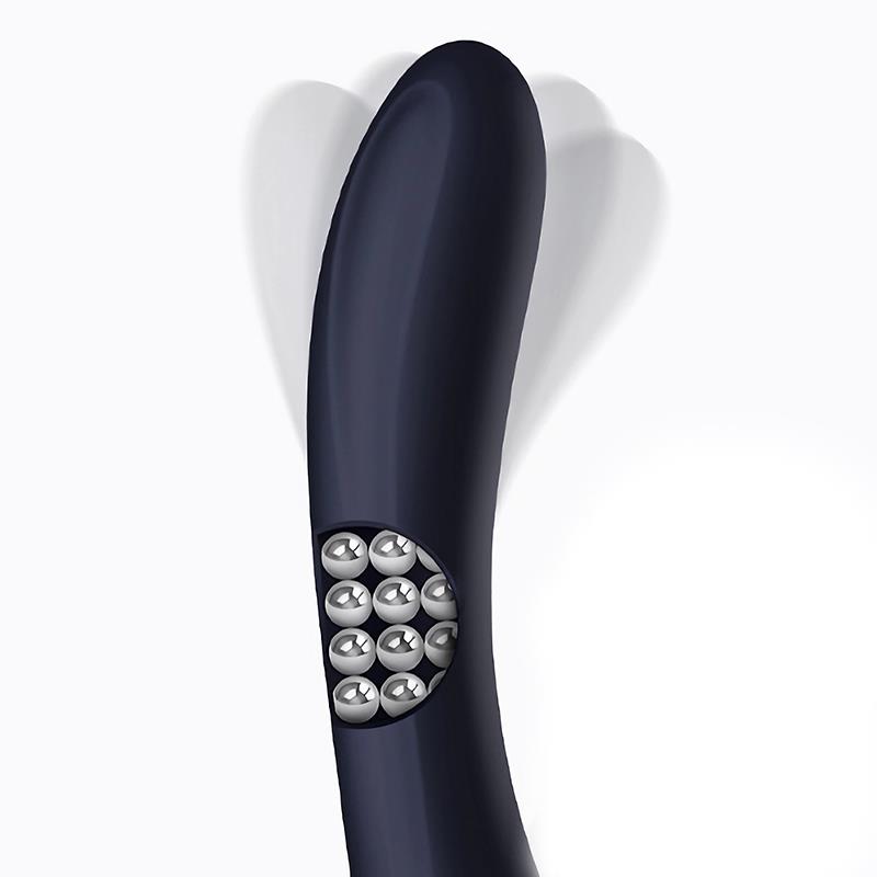 Royalspace Vibrador con Lenguas Estimuladoras y Bolas Internas 360º Azul - Imagen 5
