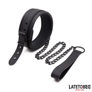 Set Collar y Correa Neopreno Negro