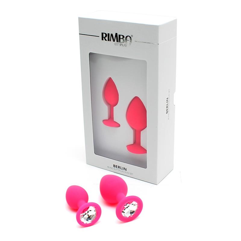 Set de 2 Plugs con Joya Berlin Rosa - Imagen 3