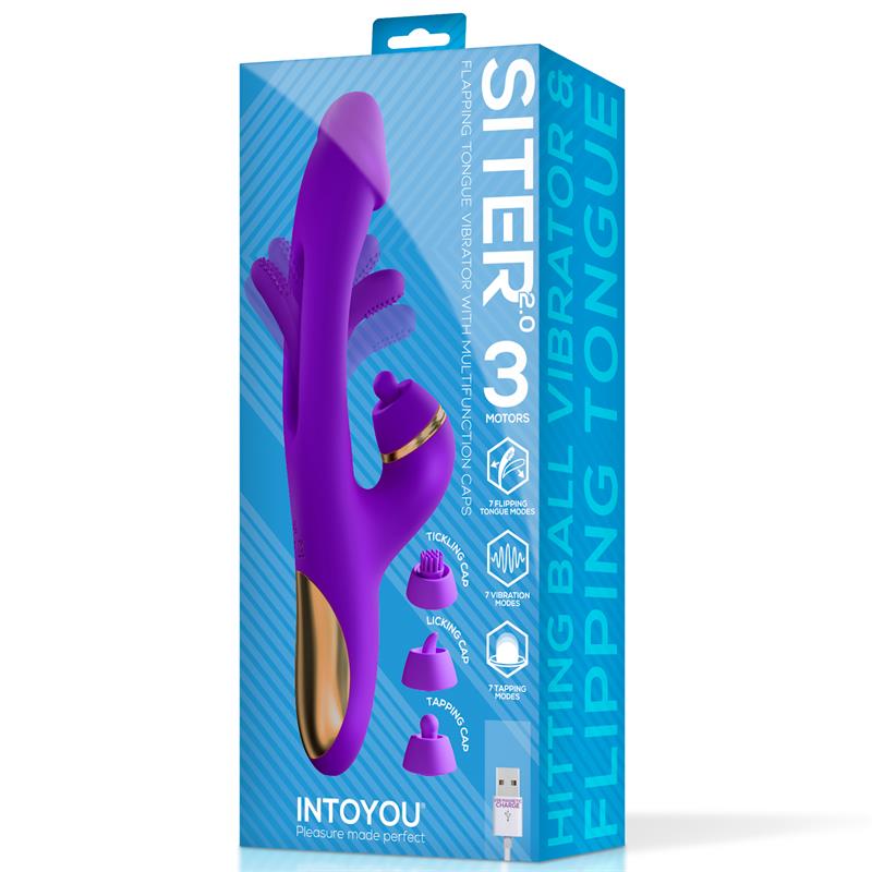 Siter 2.0 Vibrador con Lengua Flapping, Golpeteo y Cabezales Intercambiables - Imagen 12