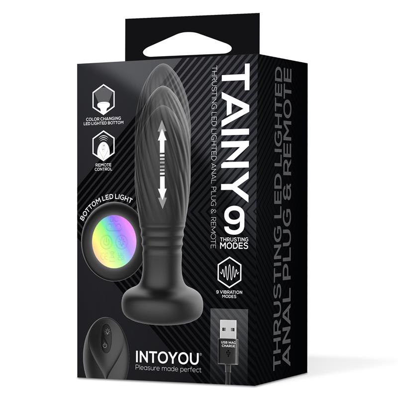 Tainy Plug Anal con Thrusting y Luces Led con Control Remoto - Imagen 5