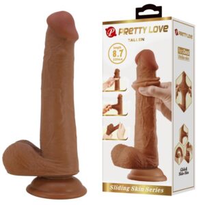 Tallen Dildo con Piel Deslizante-Retractil 22 cm
