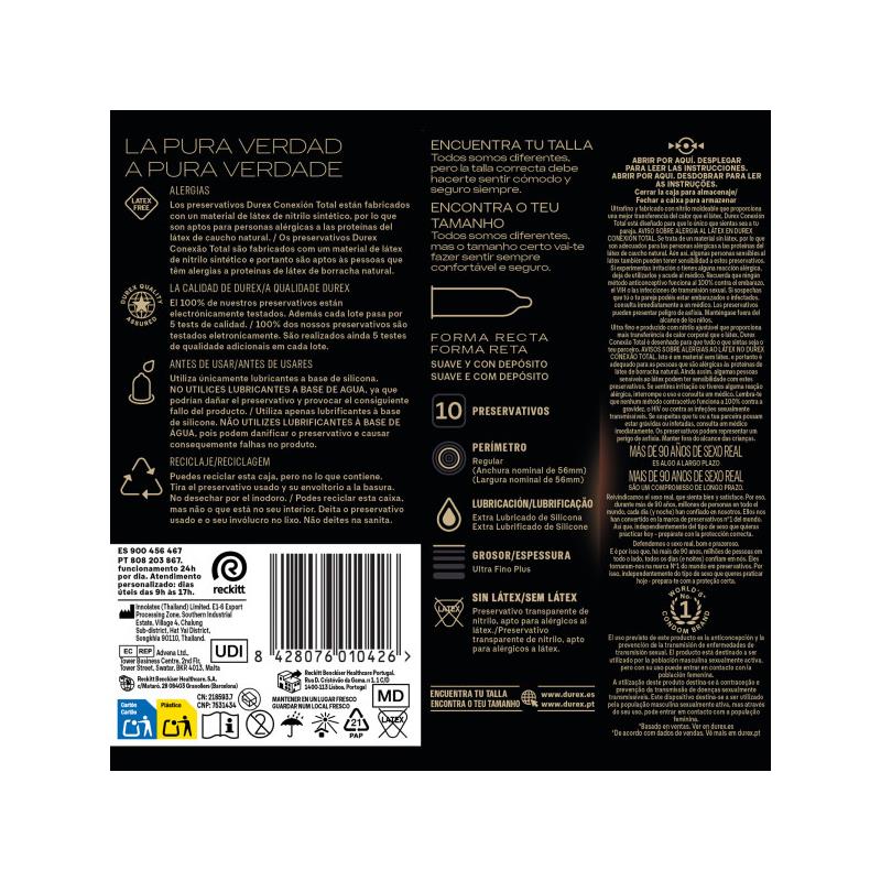 Total Connection Condom XL 10 Units - Imagen 6