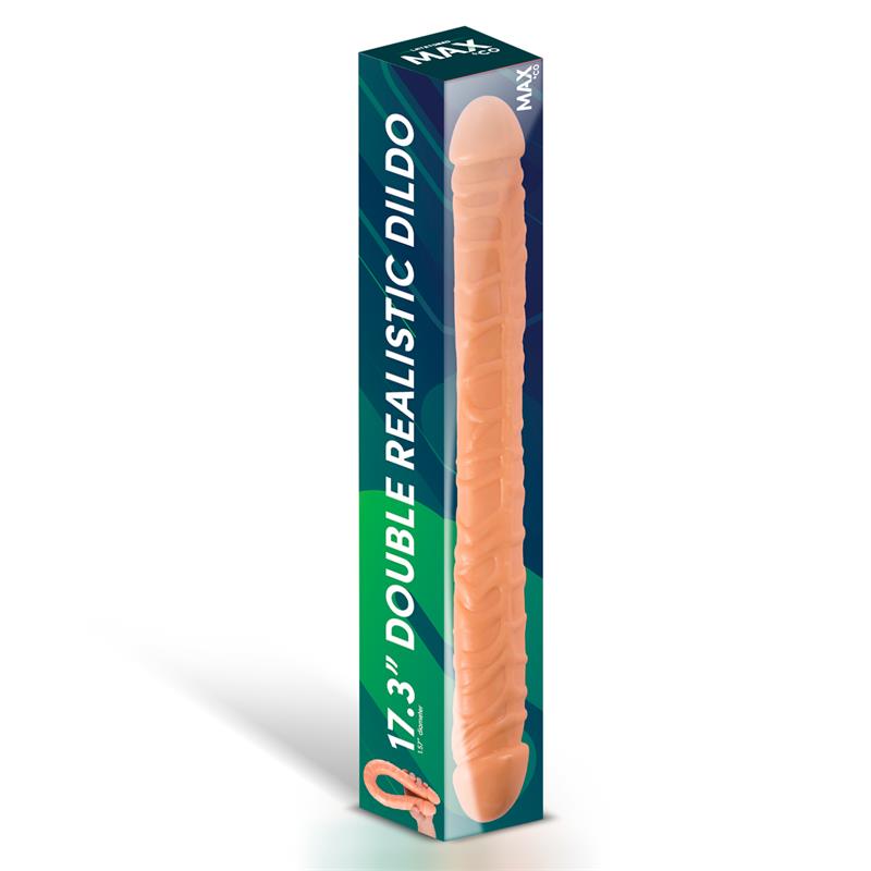 Trent Dildo Doble Realista Natural 17,3 - 44 cm - Imagen 4