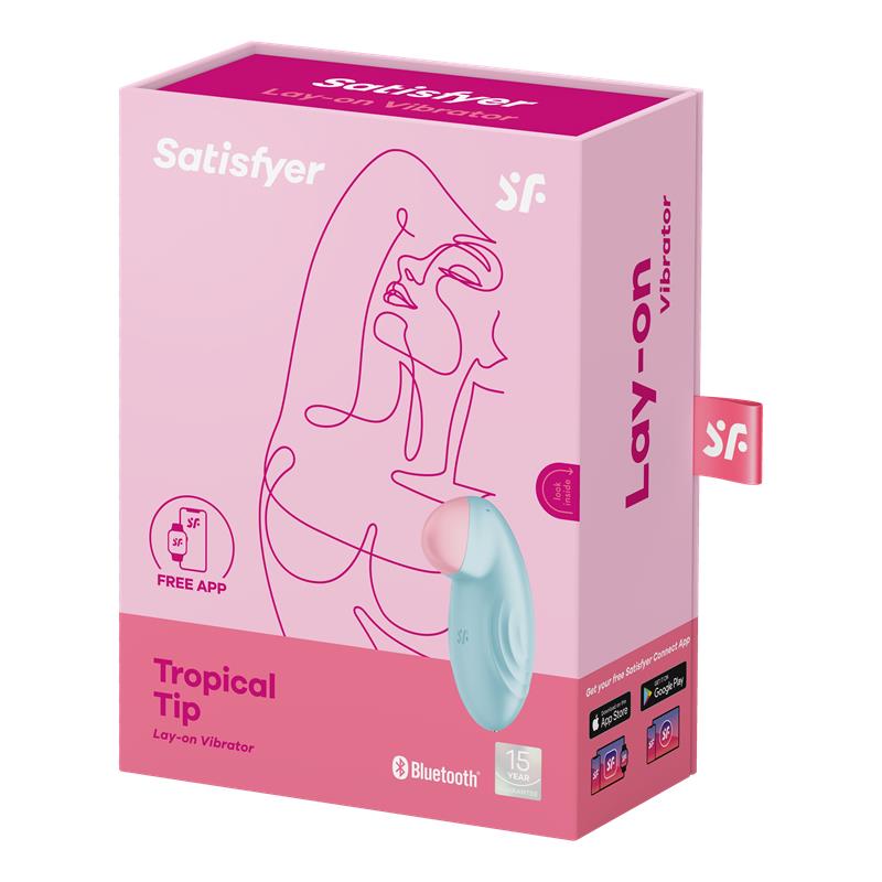 Tropical Tip con APP Satisfyer Connect Light Blue - Imagen 8