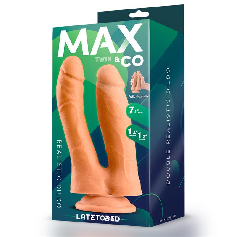 Twin Dildo Doble Realista 7.1 Natural - Imagen 5