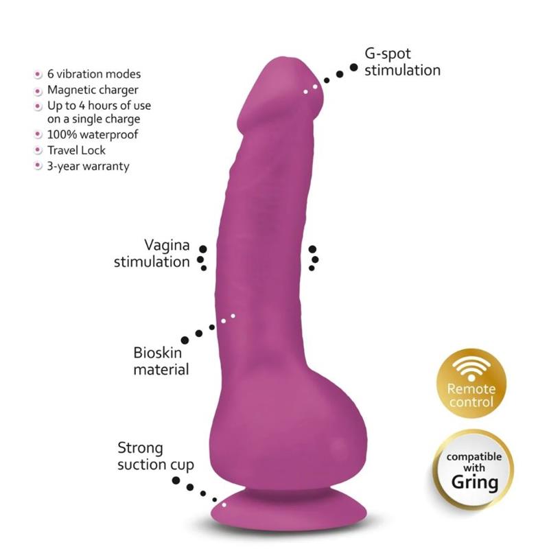 Vibrador Greal Mini Fuchsia - Imagen 5