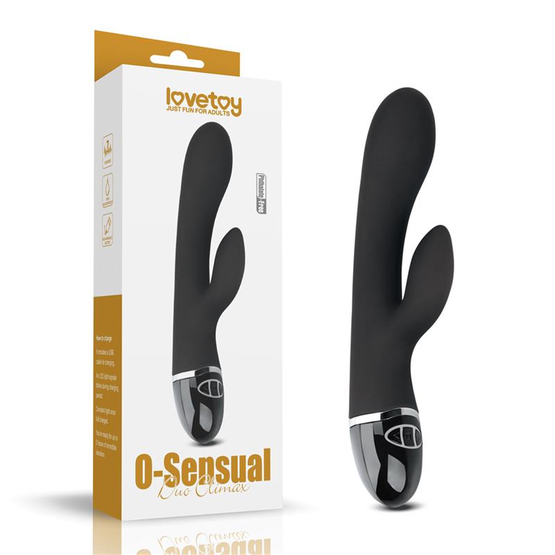Vibrador O-Sensual Clit Duo Climax Negro - Imagen 8