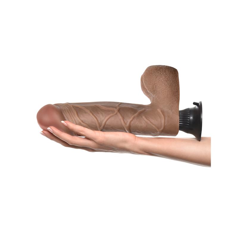 Vibrador Realista No. 10 25,4 cm Bronceado - Imagen 4