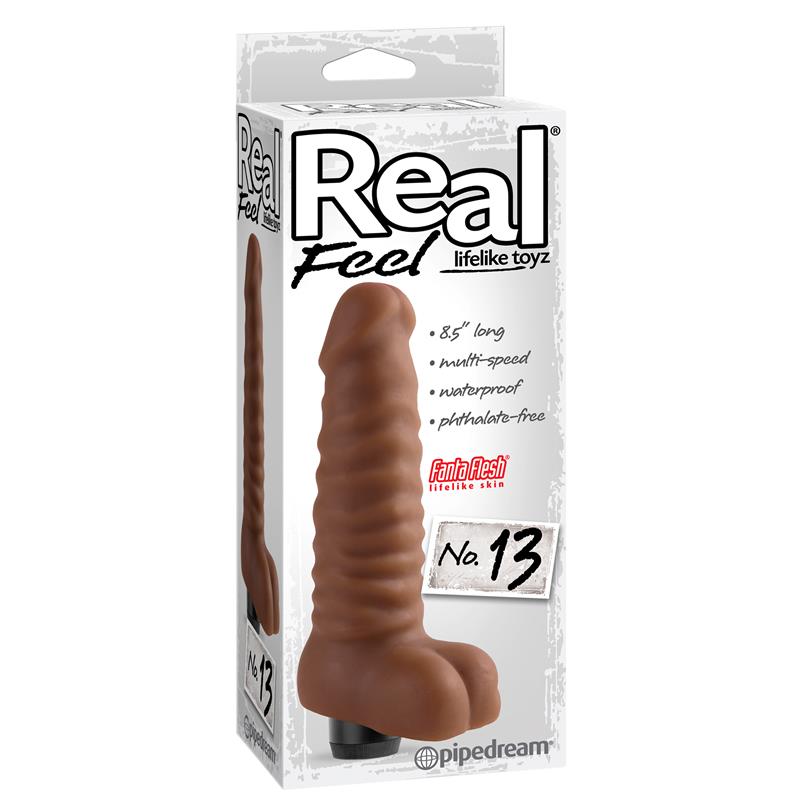 Vibrador Realista No. 13 Bronceado - Imagen 3