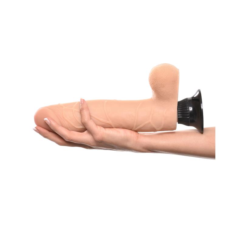 Vibrador Realista No. 9 24,1 cm Natural - Imagen 6