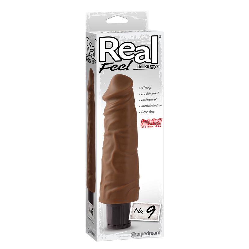 Vibrador Realista No. 9 Bronceado - Imagen 3