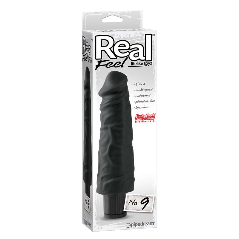 Vibrador Realista No. 9 Negro - Imagen 4