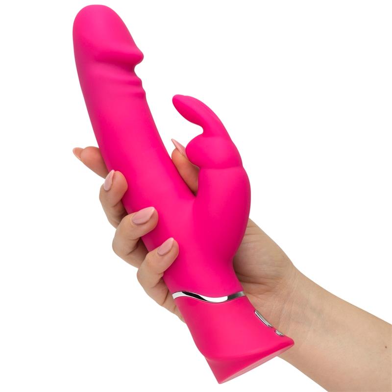 Vibrador Realistic Dual Density Rabbit Rosa - Imagen 5