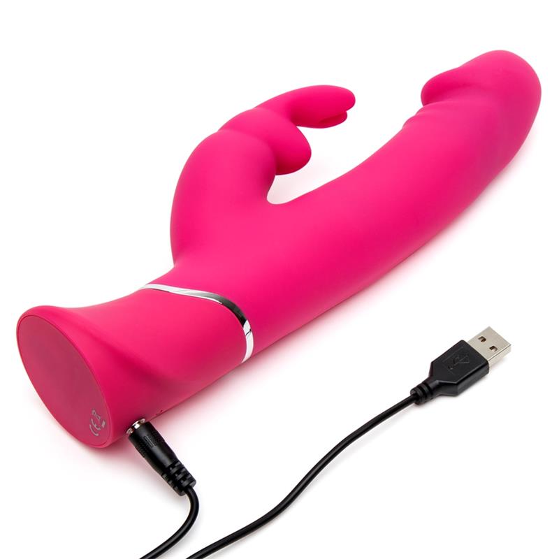 Vibrador Realistic Dual Density Rabbit Rosa - Imagen 7