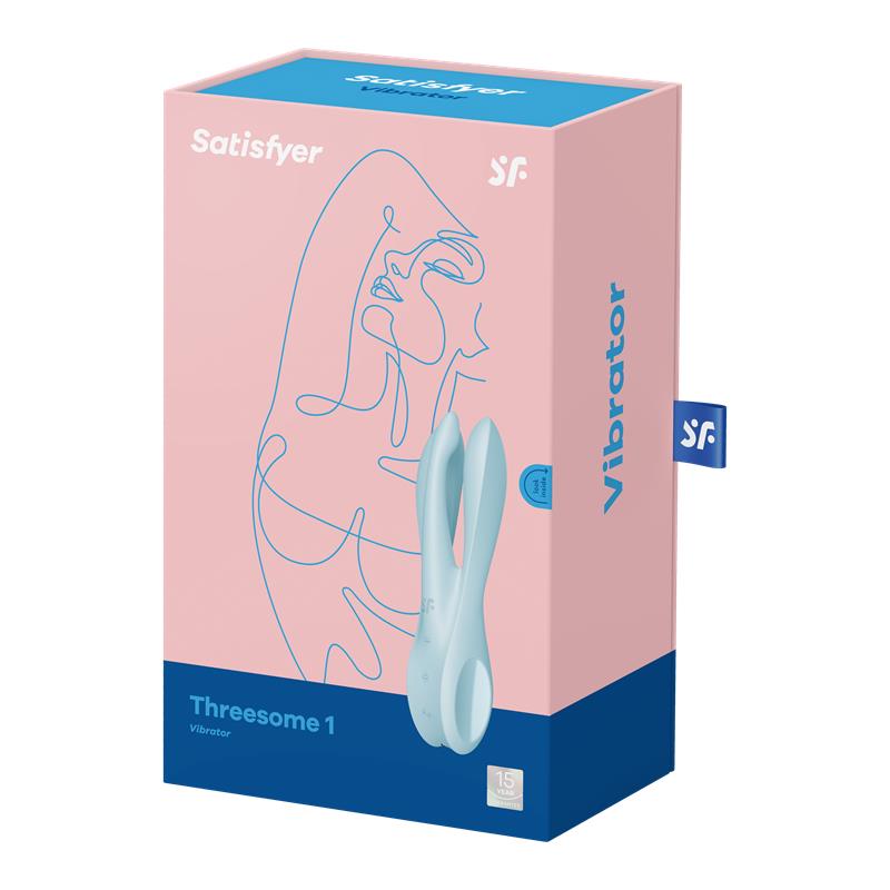 Vibrador Threesome 1 Light Azul - Imagen 3