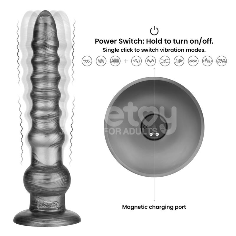 Vibrax Slider Dildo Anal con Vibración King Sized 12.5 - Imagen 10