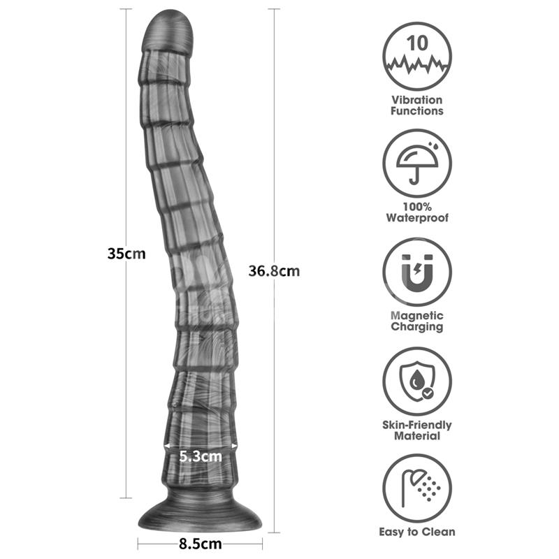 Vibrax Slider Dildo anal con Vibración King Sized 14.5 - Imagen 5