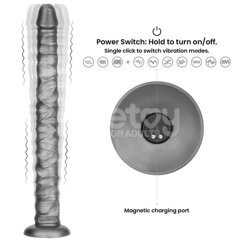 Vibrax Slider DIldo Anal con Vibración King Sized 16 - Imagen 7
