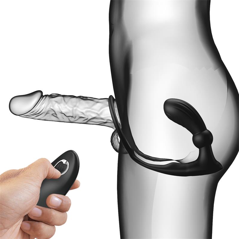 Warren Plug Anal y Anillo para el Pene con Vibración y Pulsación a Control Remoto - Imagen 6