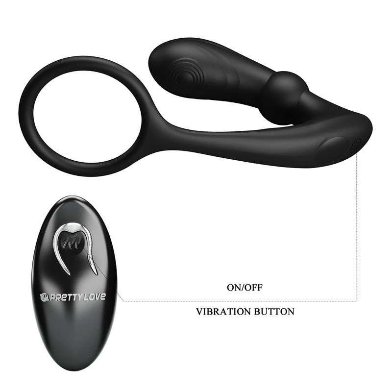 Warren Plug Anal y Anillo para el Pene con Vibración y Pulsación a Control Remoto - Imagen 7