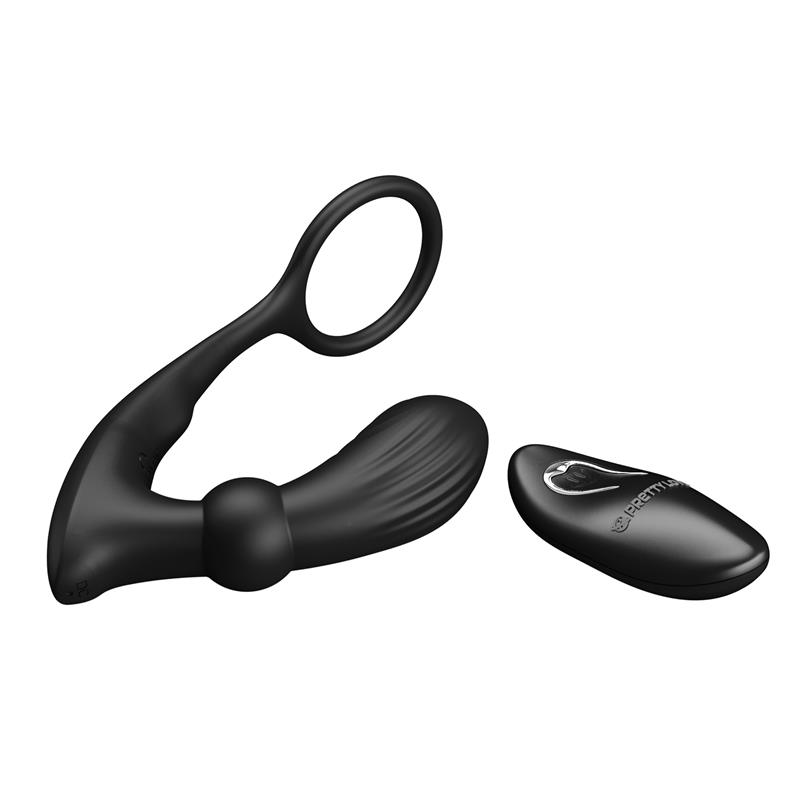 Warren Plug Anal y Anillo para el Pene con Vibración y Pulsación a Control Remoto - Imagen 9