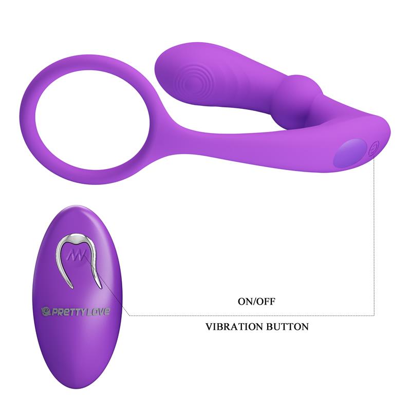Warren Plug Anal y Anillo para el Pene con Vibración y Pulsación a Control Remoto - Imagen 5