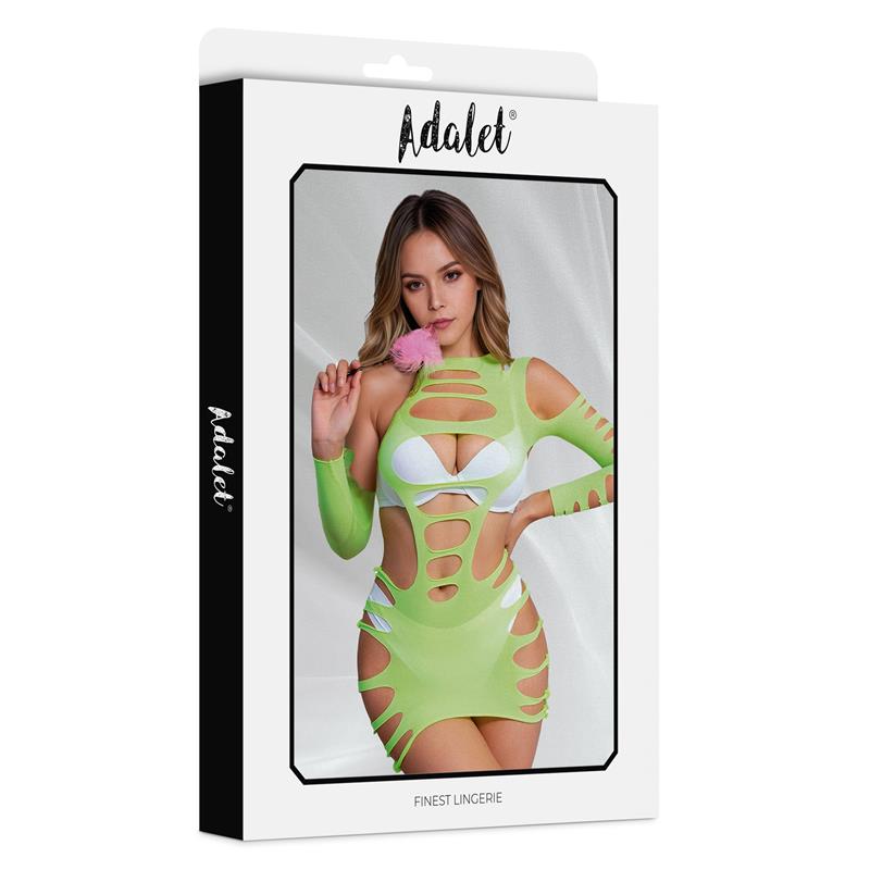 Willow Vestido Hollow-out Amarillo Talla Única - Imagen 4