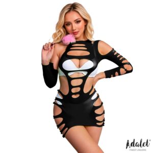 Willow Vestido Hollow-out Negro Talla Única