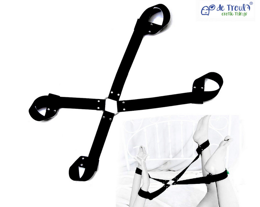 CRUZ hogtie ataduras muñecas y tobillos naylon De Troula