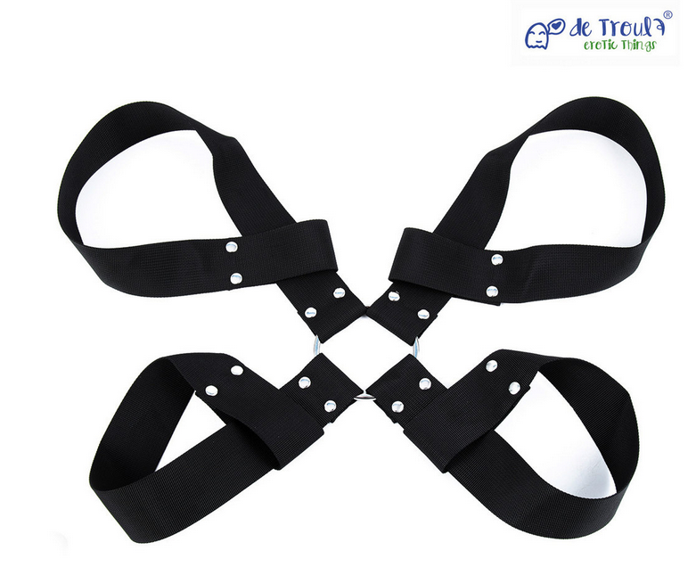 CRUZ hogtie ataduras muñecas y tobillos naylon De Troula - Imagen 10