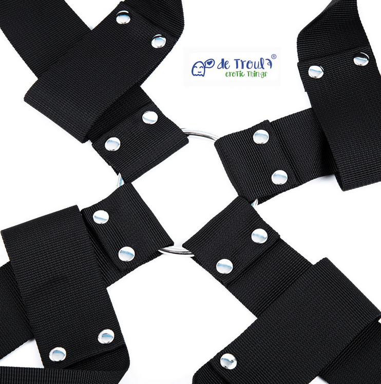 CRUZ hogtie ataduras muñecas y tobillos naylon De Troula - Imagen 8