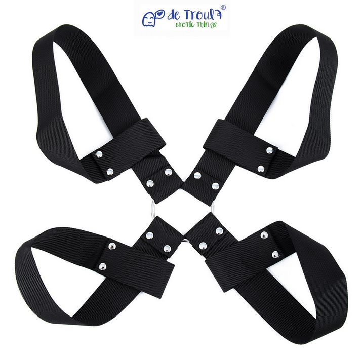 CRUZ hogtie ataduras muñecas y tobillos naylon De Troula - Imagen 7