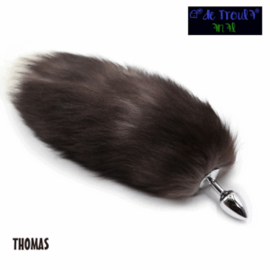 THOMAS plug de metal con cola de zorro De Troula