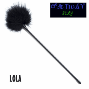 LOLA plumero negro sexy 40 cm De Troula