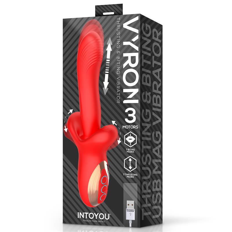 Vyron Vibrador con Thrusting y Biting (Mordisqueo) - Imagen 4
