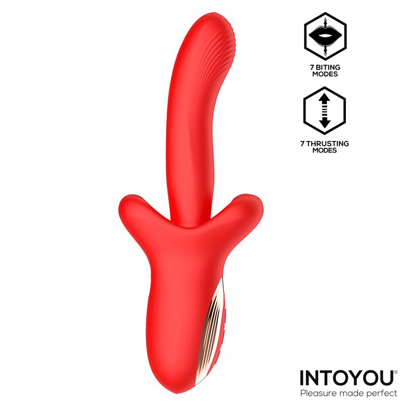 Vyron Vibrador con Thrusting y Biting (Mordisqueo) - Imagen 5