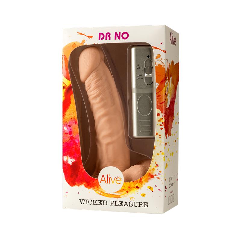 Vibrador Dr No Natural 18 cm - Imagen 4