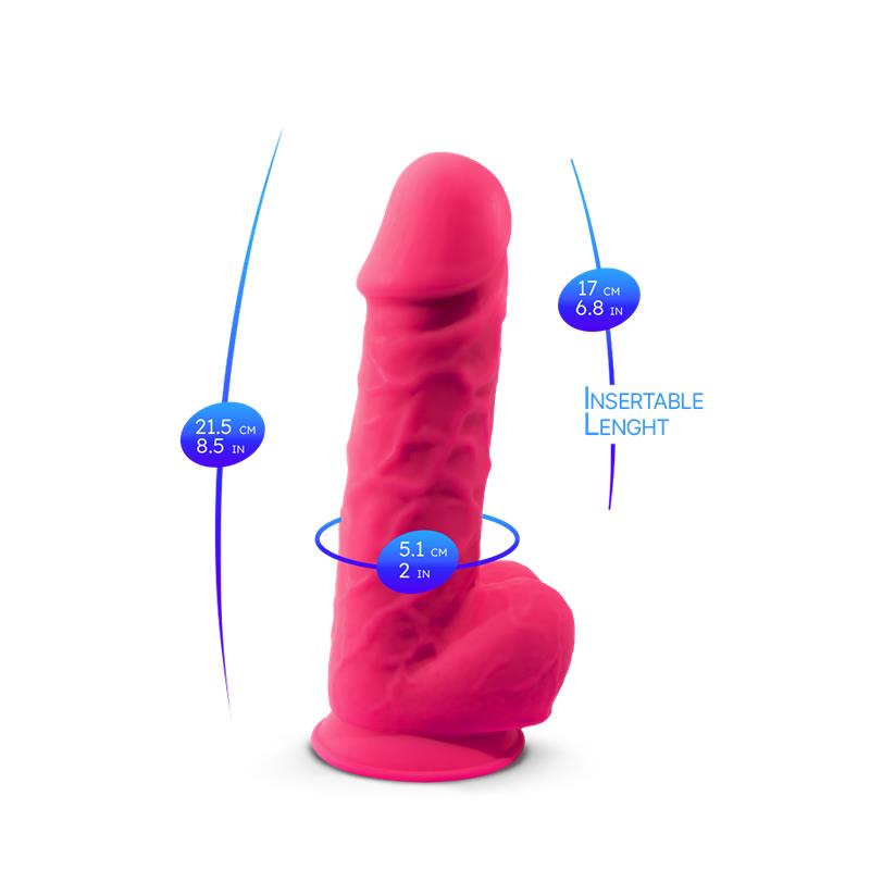 Dildo Dual Density Mod. 4 - 8.5 Rosa - Imagen 6