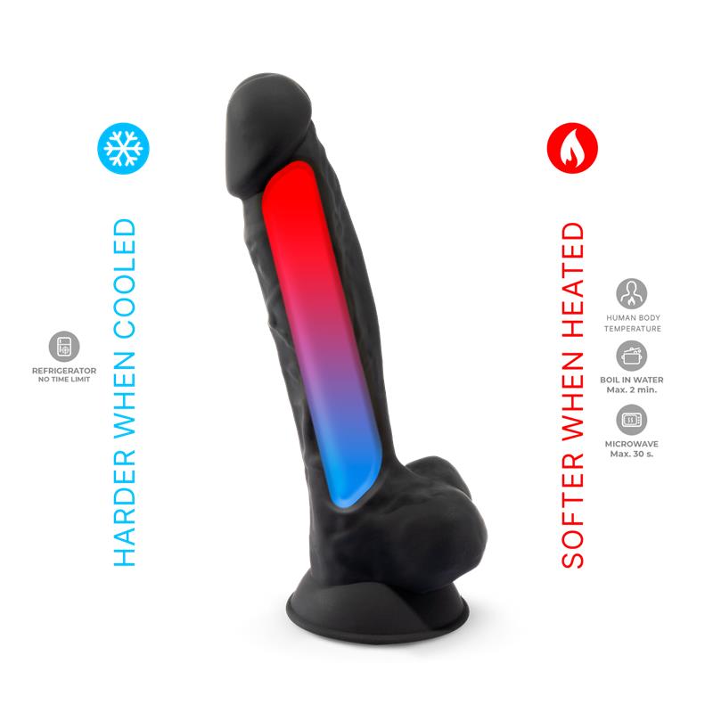 Dildo Dual Density Mod. 1 - 9 Negro - Imagen 8