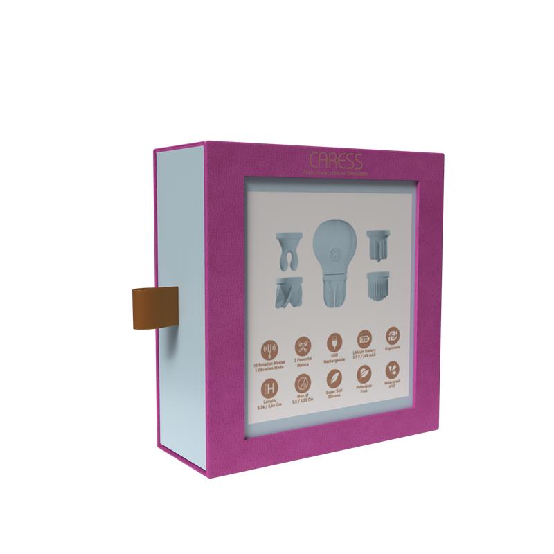 Estimulador Caress Vibración y Rotación Light blue - Imagen 10