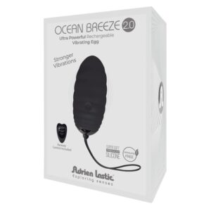 Huevo Vibrador con Control Remoto Ocean Breeze 2.0 Negro