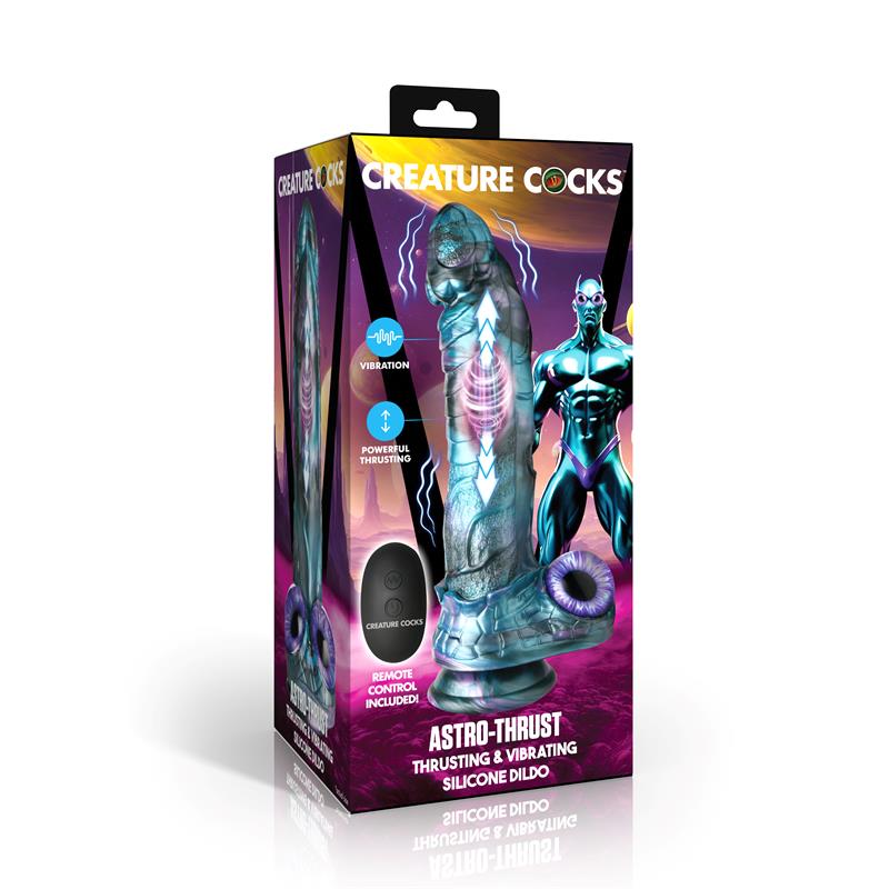 Astro-Thrust Dildo con Vibración y Thrusting - Imagen 7