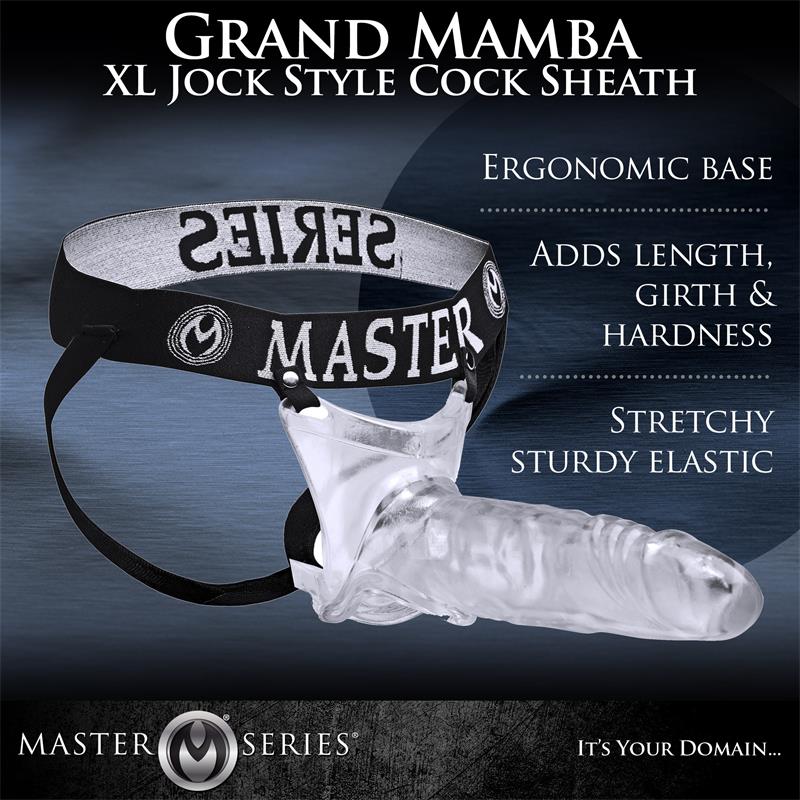 Grand Mamba XL Suspensorio con Dildo Hueco Transparente - Imagen 4