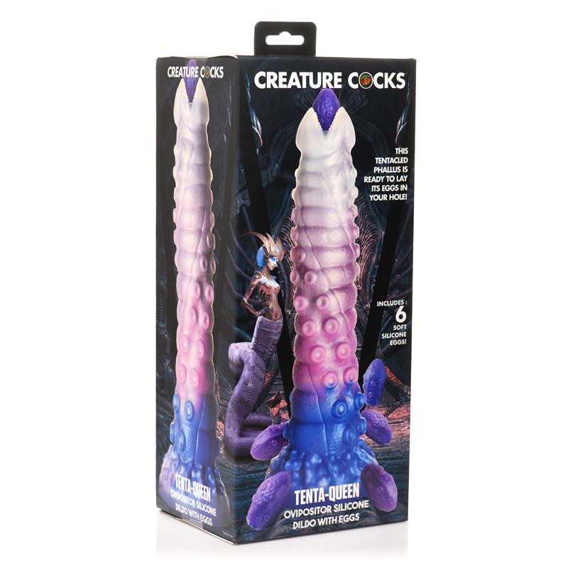 Tenta-Queen Dildo Ovipositor con 6 Huevos - Imagen 3