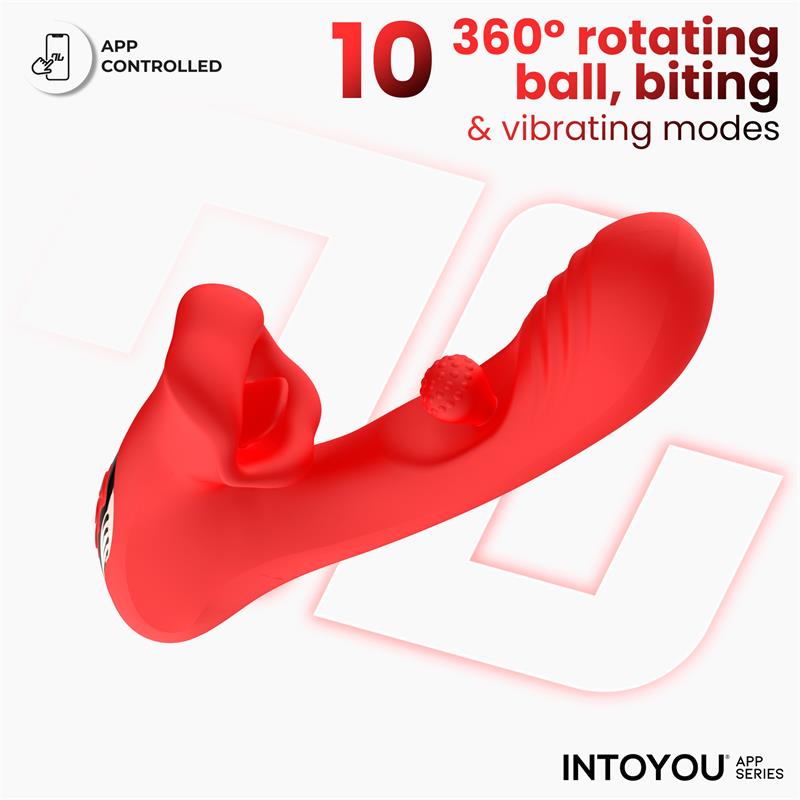 Franky Vibrador con Biting y Bola Rotativa con APP - Imagen 5