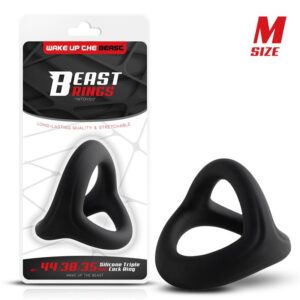 Anillo Triple Silicona Solida 44/38/35mm Talla M