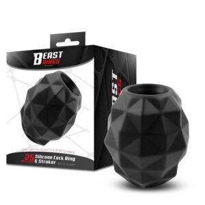 Anillo y Masturbador 2 en 1 Silicona Liquida 25 mm