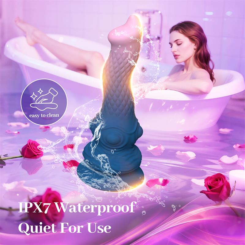 Dildo Fantasía con Vibración, Oscilación y Ventosa - Imagen 9
