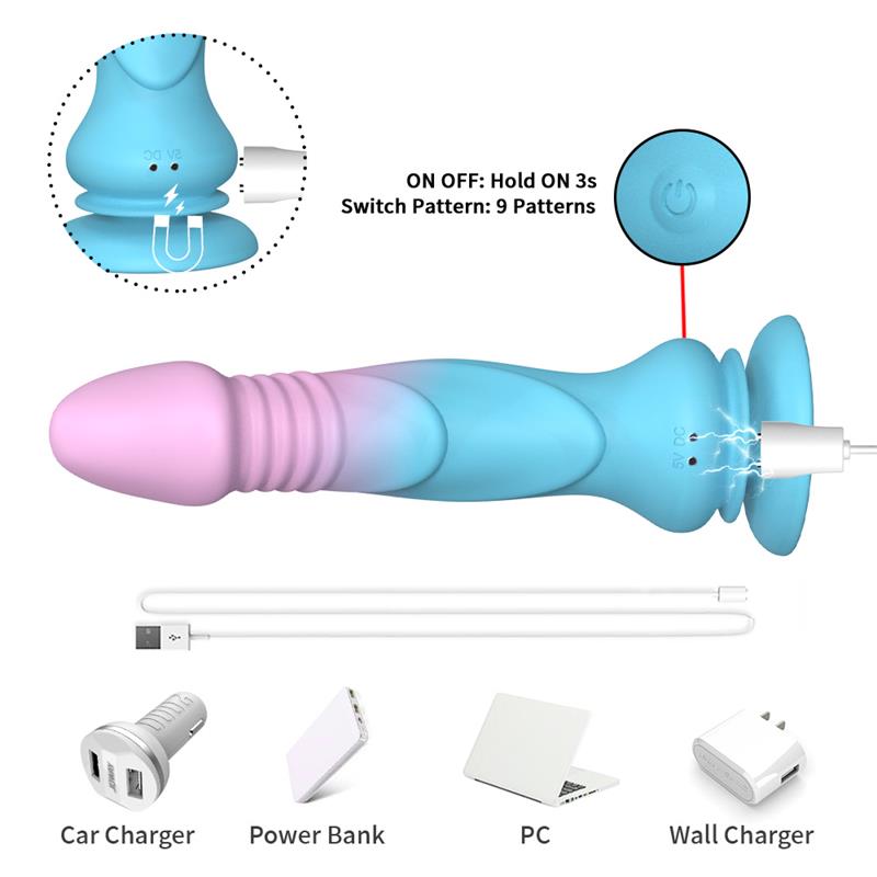 Dildo Vibrador con Thrusting y Ventosa - Imagen 17